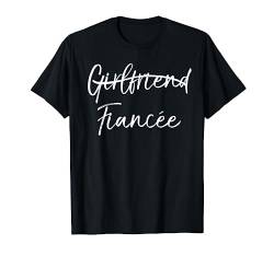 Cute Engagement Party Gift for Women Not Girlfriend Fiancée T-Shirt von Bride & Groom Wedding Design Studio