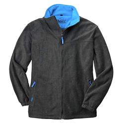 Brigg Fleecejacke XXL ohne Futter dunkelgrau/blau, Größe:10XL von Brigg