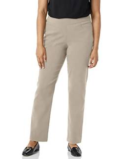 Briggs New York Damen Super Stretch Millennium Welt Pocket Pull On Career Pant Unterhose, Kopfsteinpflaster, 12 von Briggs New York