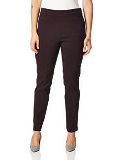 Briggs New York Damen Super Stretch Millennium Welt Pocket Pull on Career Pant Unterhose, Farbgebung „Dark Picked Beet“, 40 von Briggs New York