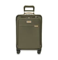 Briggs & Riley 4 Räder, erweiterbare Spinner-Koffer, olivgrün, Carry-On 56cm, Unverzichtbares Handgepäckstück von Briggs & Riley