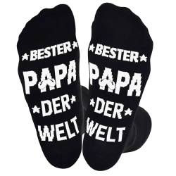Brightdeal Geburtstag Socken für Männer, Lustige Socken Lustiger Text “BESTER PAPA DER WELT” 40 50 60 Mann Geburtstag Vatertagsgeschenke für Papa Opa 38-46 von Brightdeal