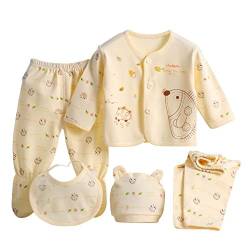 Brightup 5 Neugeborenes Baby Baumwollt Shirt + Hosen + Hut Jungen Mädchen Satz von Brightup