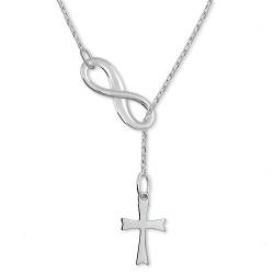 Brilio Halskette Gold Original Halskette Infinity with a Cross 273 001 00132 07 sBR1397 Marke, Estándar, Nicht-Edelmetall, Kein Edelstein von Brilio