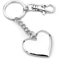Brillibrum Schlüsselanhänger Herz Schlüsselanhänger versilbert Schlüsselring Schlüsselkette von Brillibrum