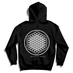 Bring Me The Horizon Herren, Kapuzenpullover, Flower Of Life, GR. X-Large (Herstellergröße: X-Large), Schwarz (Black) von Bring Me The Horizon