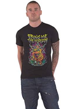Bring Me The Horizon Smoking Dinosaur Männer T-Shirt schwarz L 100% Baumwolle Band-Merch, Bands von Bring Me The Horizon