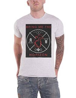 Bring Me The Horizon T Shirt Heart & Symbols Band Logo Nue offiziell Herren Grau M von Bring Me The Horizon
