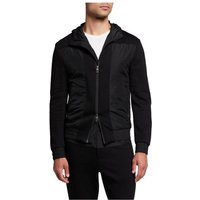 Brioni Winterjacke CANALI Black Edition Tonal Hooded Hi-tech Jacket Jersey Zip Hoodie Jac von Brioni