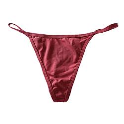 Briskorry Damen Sexy Dessous Tanga G-String Mini Strings Riemchen Tanga Stringtangas Reizwäsche Höschen High-Waist T-String Erotik Unterwäsche Höschen Pants von Briskorry