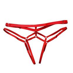 Briskorry Damen Tanga Sexy Strings Unterwäsche Slip G-String Thongs V-String für Frauen Aushöhlen Panties Hipster Erotische Dessous Lingerie Reizunterwäsche Unterhosen von Briskorry