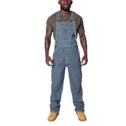 Briskorry Herren Denim Latzhose Overalls Jeanshose Männer Cargo Jeans Retro Jumpsuit Arbeitshose Blau Arbeitslatzhosen Loose Fit Latzanzug Jumpsuit von Briskorry