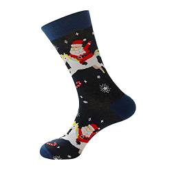 Briskorry Weihnachtssocken Bunte Socken Damen Warme Kuschelsocken Wintersocken Haussocken Weihnachtsgeschenke für Männer Kuschelig Plüschsocken Flauschige Socken von Briskorry