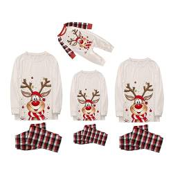 Weihnachtspyjama Familie Set,Weihnachts Pyjama Familie Set Weihnachts Schlafanzug Weihnachtsmotiv Schlafanzug Weihnachtsdeko Hausanzug Weihnachtsdeko Ganzkörperanzug Für Vater Mama Kinder,104 von Briskorry