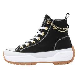 British Knights Damen Kaya MID Fly Sneaker, Schwarz Goldfarben, 37 EU von British Knights