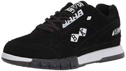 British Knights Herren Metros Sneaker, Schwarz/Weiß/Black Ice, 45 EU von British Knights