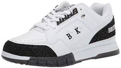 British Knights Herren Metros Sneaker, Weiß/Schwarz/Black Ice, 44 EU von British Knights