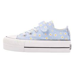 British Knights Jungen Mädchen Kaya Low Sneaker, Baby Blau Gänseblümchen, 30 EU von British Knights