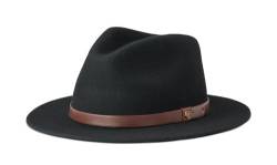 Brixton Unisex-Erwachsene Messer Fedora Filzhut, Schwarz, MEDIUM von Brixton