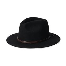 Brixton Unisex Ridge Fedora, Black, One Size von Brixton