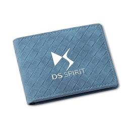 BrohN Auto-Führerschein-Geldbörse Ausweis Kreditkartenetui für DS Spirit DS3 DS4 DS4S DS5 5LS DS6 DS7 DS9 WILD Rubis E-Tense DIVINEDS,Blue Style von BrohN