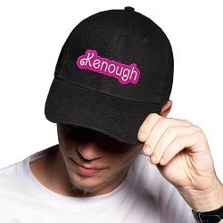 BroiderStudio I am Kenough pink Schwarz Baseball Delta Kappe Verstellbare Unisex Original Urban Logo Sticken von BroiderStudio