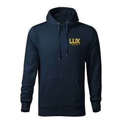 BroiderStudio Lux Night Club Lucifer Morningstar Marine Sticken Emblem Ursprünglich Kapuzenpullover Prämie Klasse Männer Size XXL von BroiderStudio