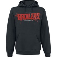 Broilers Kapuzenpullover - (Sic!) And Destroy - M bis XXL - für Männer - Größe L - schwarz  - Lizenziertes Merchandise! von Broilers