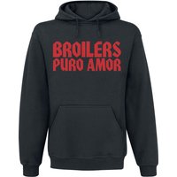 Broilers Kapuzenpullover - Puro amor - S bis XXL - für Männer - Größe L - schwarz  - Lizenziertes Merchandise! von Broilers