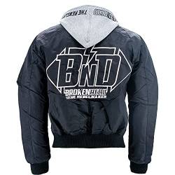 Broken Head Bomberjacke mit Kapuze BND - Fliegerjacke schwarz-grau - Freizeit-Jacke (M) von Broken Head