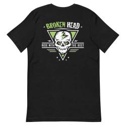 Broken Head Herren T-Shirt Ride with The Best - Shirt aus 100% Baumwolle für BMX, Skate & Freizeit - Größe M von Broken Head