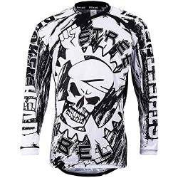 Broken Head MX Jersey Street Rebel Weiß-Schwarz - Langarm Funktions-Shirt Für Moto-Cross, Mountain Bike, Offroad - L von Broken Head