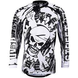 Broken Head MX Jersey Street Rebel Weiß-Schwarz - Langarm Funktions-Shirt Für Moto-Cross, Mountain Bike, Offroad - M von Broken Head