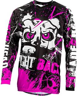 Broken Head MX Jersey Strike Back Pink - Langarm Funktions-Shirt Für Moto-Cross, BMX, Mountain Bike, Offroad (M) von Broken Head