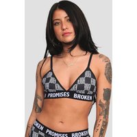 Broken Promises Chuck Lounge Bralette BH black von Broken Promises