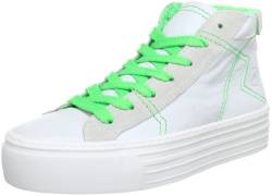 Bronx BX 425-787A646 43787-A646, Damen Sneaker, Weiß (white/ neon green 646), EU 37 von Bronx