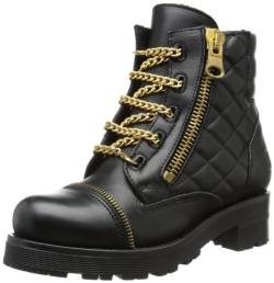 Bronx BX 555 43890-C, Damen Biker Boots, Schwarz (Black/Gold 231), EU 40 von Bronx