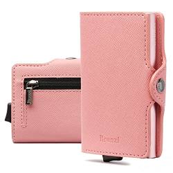 Bronzi® Geldbörse Herren | Geldbeutel Herren | Slim Wallet | Wallets for Men | Smart Wallet | RFID-Schutz mit Geldbörse | Geschenkbox - Italienische Marke (Saffiano-Rosa) von Bronzi