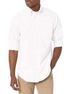 Brooks Brothers Herren Langarm Button Down Original Oxford Baumwolle Sport Shirt, Weiss/opulenter Garten, M/L von Brooks Brothers