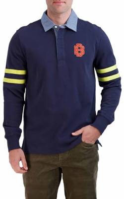 Brooks Brothers Langärmeliges Rugby-Shirt mit Emblem für Herren, Marineblau, XL von Brooks Brothers