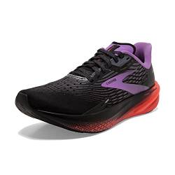 BROOKS Damen Hyperion Max Sneaker, Schwarz/Fiesta/Glockenblume, 42 EU von Brooks