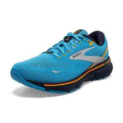 BROOKS Herren Ghost 15 GTX Sneaker, Blue/Peacoat/Orange, 45 EU von Brooks