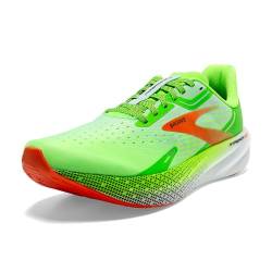 BROOKS Herren Hyperion Max Sneaker, Green Gecko/Red Orange/White, 44.5 EU von Brooks