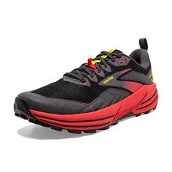 Brooks Herren Cascadia 16 Laufschuh, Black Fiery Red Blazing Ye, 42.5 EU von Brooks