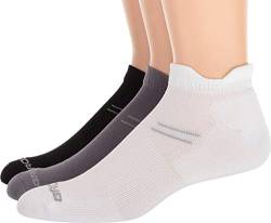 Brooks Run-In 3-Pack Socks 741544006, Unisex, Sportsokken, Asphalt/White/Black, 42-45 von Brooks