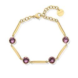 Brosway Affinity Woman Bracelet golden Steel with Crystals BFF163 von Brosway