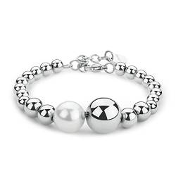 Brosway Perfect steel bracelet with spheres and pearl BPC11 von Brosway