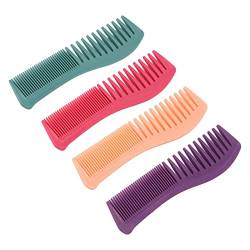 7-Zoll-Carbonfaser-Stylingkamm für Alle Haartypen – Feine und Breite Zähne – Professionell – hitze- und Chemikalienbeständig von Brrnoo