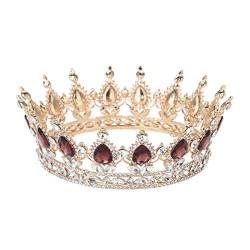 Braut Krone, krone vintage krone hochzeit krone hochzeitskrone tiara krone schwarz damen, Hochzeit Tiara Handgemachte, Crystal Strass Hochzeit Kronen und Diademe für Frauen, für Hochzeit Festzüge Par von Brrnoo