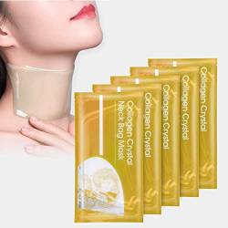 Collagen Neck Mask, 5pcs Collagen Neck Firming Mask Anti-Falten Collagen Neck Pads Patch Glatte Faltenlift Patches Feuchtigkeitsmasken Neck Skin Care(Weiß) von Brrnoo